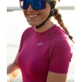 Lady Melange SS Funktionsunterhemd Damen kurzarm pink melange (I22-4100)