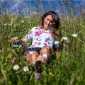ALE BUTTERFLY LADY Radtrikot Damen kurzarm weiß