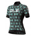 ALE GARDA LADY Radtrikot Damen kurzarm schwarz/celeste