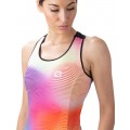 ALE ONDA LADY TOP Radtrikot Damen ärmellos rosa/blau