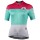 GORDONA Radtrikot Damen kurzarm weiß/celeste/pink (E21-4700)