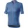 Promessa Jacquard Radtrikot Damen kurzarm blau (agate blue)