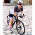 POINTS Radtrikot Damen kurzarm schwarz/celeste (90013205)