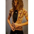 ESCAPE SUPERGIARA Radtrikot Damen kurzarm gold