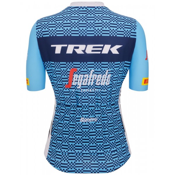 TREK-SEGAFREDO Damen Team 2023 Radsport Set (Radtrikot langer RV+Radhose)-Radsport-Profi-Team TREK-SEGAFREDO Damen Team 2023 Radsport Set (Radtrikot langer RV+Radhose)-Radsport-Profi-Team