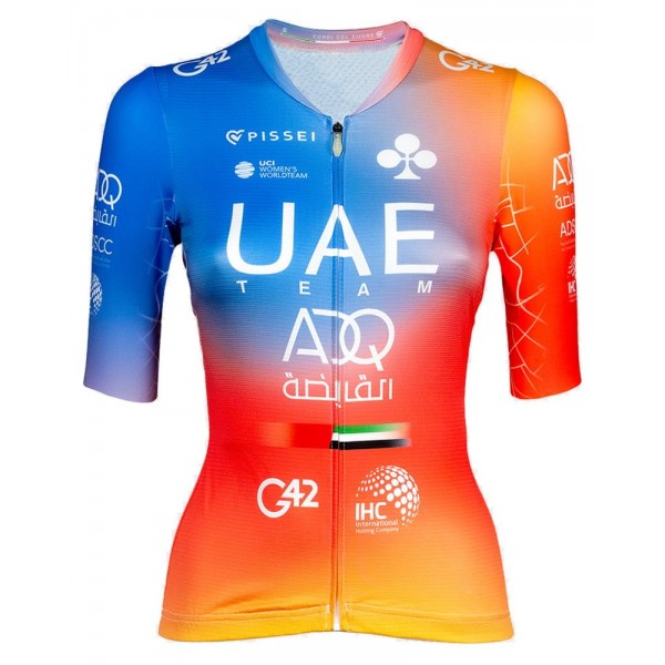 UAE TEAM ADQ 2023 Damen Radtrikot kurzarm-Radsport-Damen-Team UAE TEAM ADQ 2023 Damen Radtrikot kurzarm-Radsport-Damen-Team