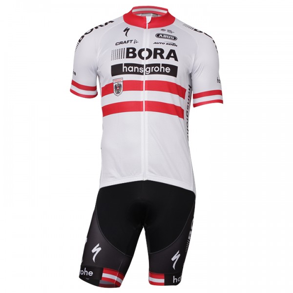 2017-2018 Bora Hansgrohe Österreichischer Meister Fahrradbekleidung Radtrikot Satz Kurzarm+Kurz Radtrikot De 2017-2018 Bora Hansgrohe Österreichischer Meister Fahrradbekleidung Radtrikot Satz Kurzarm+Kurz Radtrikot De