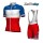 2017-2018 Fdj Französischer Meister Fahrradbekleidung Radtrikot Satz Kurzarm+Kurz Tr Radtrikot De
