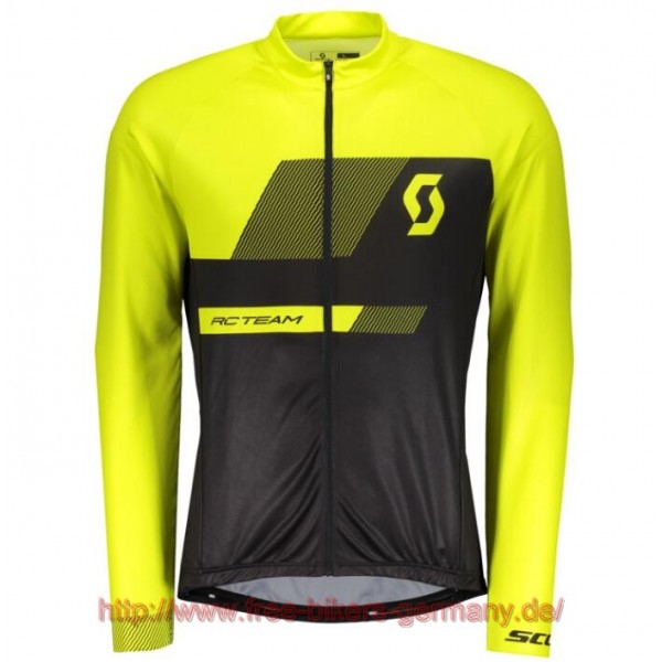 2018 Scott RC TEAM 10 sulphur gelb Fahrradtrikot Langarm Radtrikot De 2018 Scott RC TEAM 10 sulphur gelb Fahrradtrikot Langarm Radtrikot De