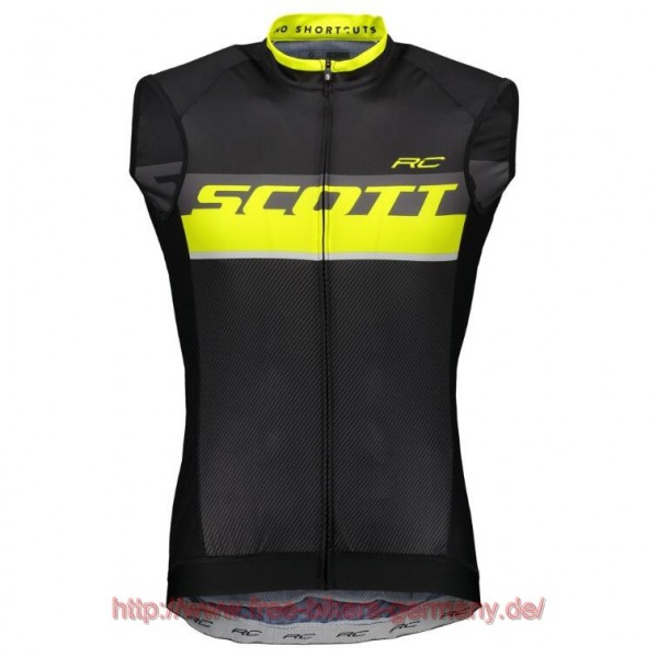 2018 Scott RC PRO sulphur gelb ärmelloses Trikot Radtrikot De 2018 Scott RC PRO sulphur gelb ärmelloses Trikot Radtrikot De