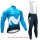 2018 Movistar Fahrradbekleidung Radtrikot Satz Langarm und Lange Tr Radtrikot De