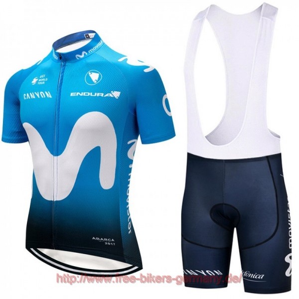 2018 Movistar Fahrradbekleidung Satz Fahrradtrikot Kurzarm Trikot und Kurz Tr Radtrikot De
