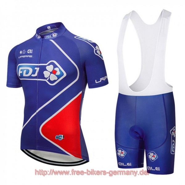 2018 FDJ Fahrradbekleidung Satz Fahrradtrikot Kurzarm Trikot und Kurz Tr Radtrikot De