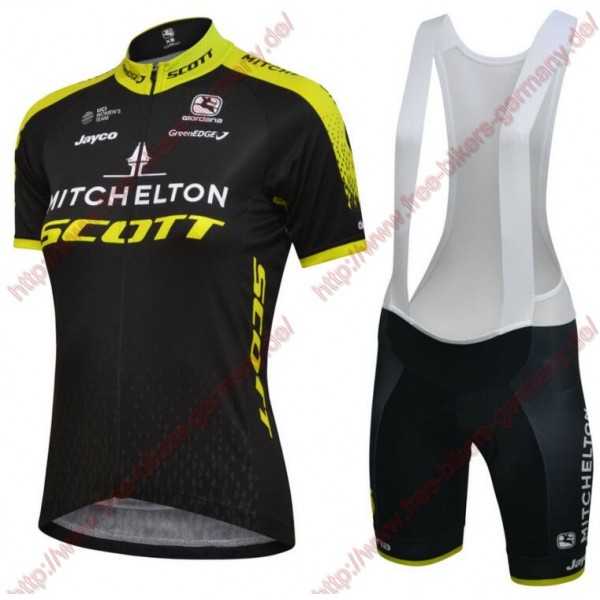 Radsport Mitchelton Scott 2018 Damen Radbekleidung Satz Trikot Kurzarm+Trägerh Radtrikot De