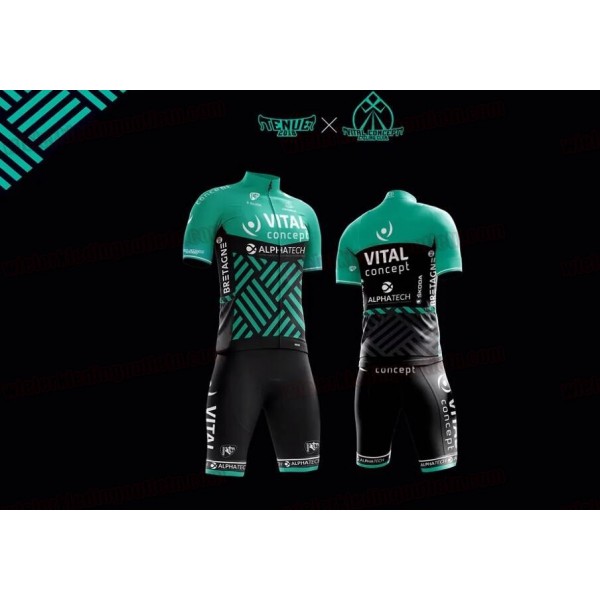 Vital Concept 2018 Radbekleidung Satz Trikot Kurzarm+Trägerhosen S Radtrikot De Vital Concept 2018 Radbekleidung Satz Trikot Kurzarm+Trägerhosen S Radtrikot De