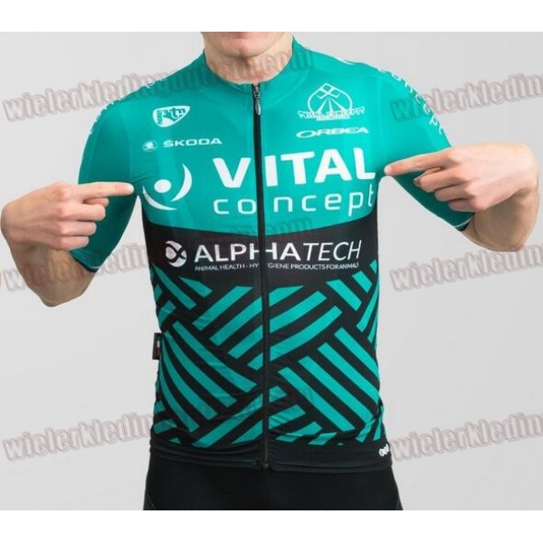 Vital Concept 2018 Trikot Kurzarm 2018 Grün Radtrikot De Vital Concept 2018 Trikot Kurzarm 2018 Grün Radtrikot De