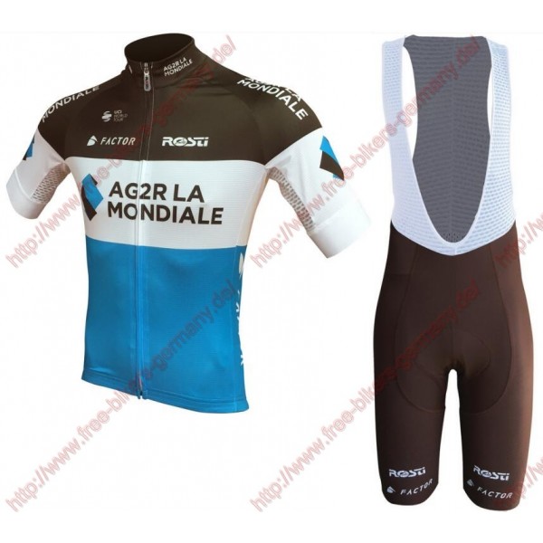 Radsport Ag2r La Mondiale 2018 Team Radbekleidung Satz Trikot Kurzarm+Trägerh Radtrikot De