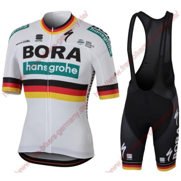 Radsport BORA-hansgrohe German champions 2018 Radbekleidung Satz Trikot Kurzarm+Trägerh Radtrikot De