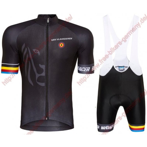 Radsport Bioracer Van Vlaanderen schwarz 2018 Radbekleidung Satz Trikot Kurzarm+Trägerh Radtrikot De Radsport Bioracer Van Vlaanderen schwarz 2018 Radbekleidung Satz Trikot Kurzarm+Trägerh Radtrikot De