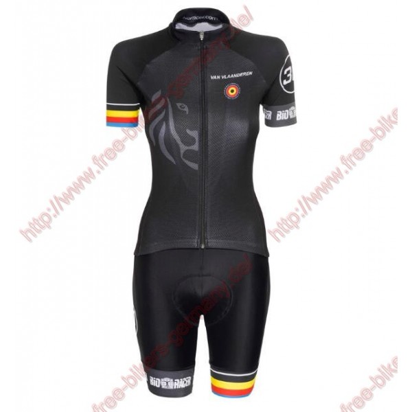 Radsport Bioracer Van Vlaanderen Damen schwarz 2018 Radbekleidung Satz Trikot Kurzarm+Trägerh Radtrikot De Radsport Bioracer Van Vlaanderen Damen schwarz 2018 Radbekleidung Satz Trikot Kurzarm+Trägerh Radtrikot De