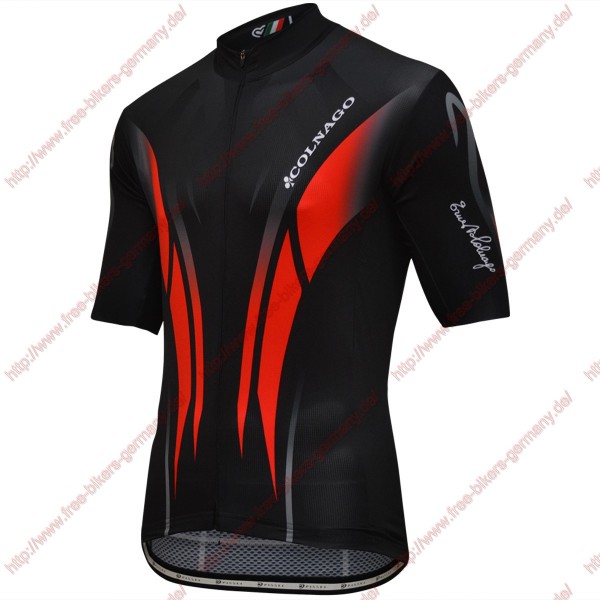 Radsport Colnago Master Pissei schwarz Rot Trikot Kurzarm Radtrikot De