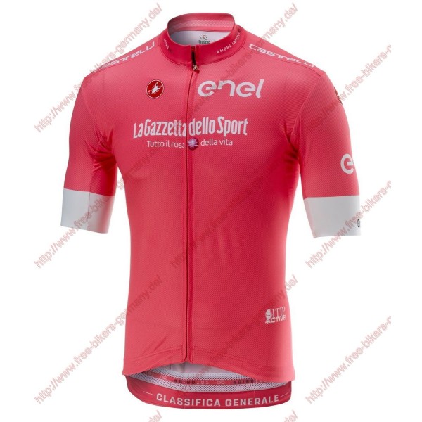 Radsport Giro d'Italia 2018 Rosa Trikot Kurzarm Radtrikot De