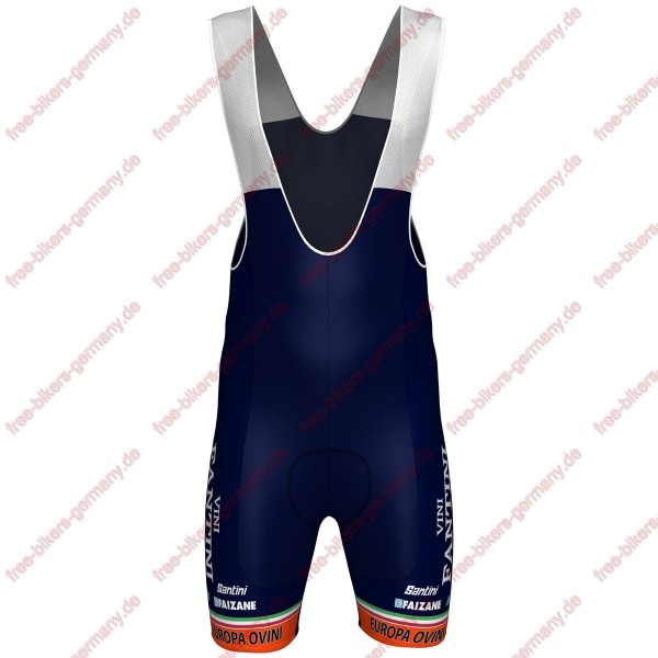 Radsport Nippo-Vini Fantini-Europa Ovini 2018 Trägerhosen Set Radtrikot De