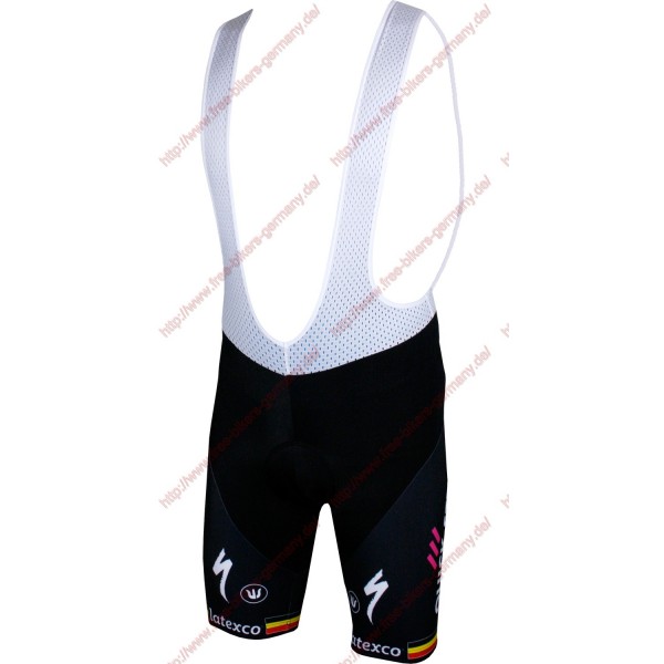 Radsport Quick Step Floors Belgium Champion 2018 Trägerhosen Set Radtrikot De