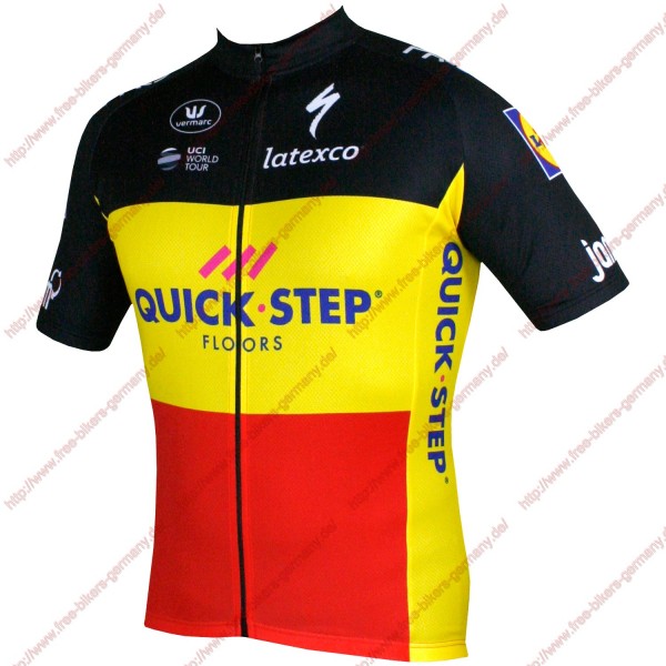 Radsport Quick Step Floors Belgium Champion 2018 Trikot Kurzarm Radtrikot De