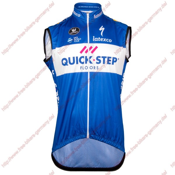 Radsport Quick Step Floors 2018 Windstopper ärmelloses Trikot Kurz Radtrikot De