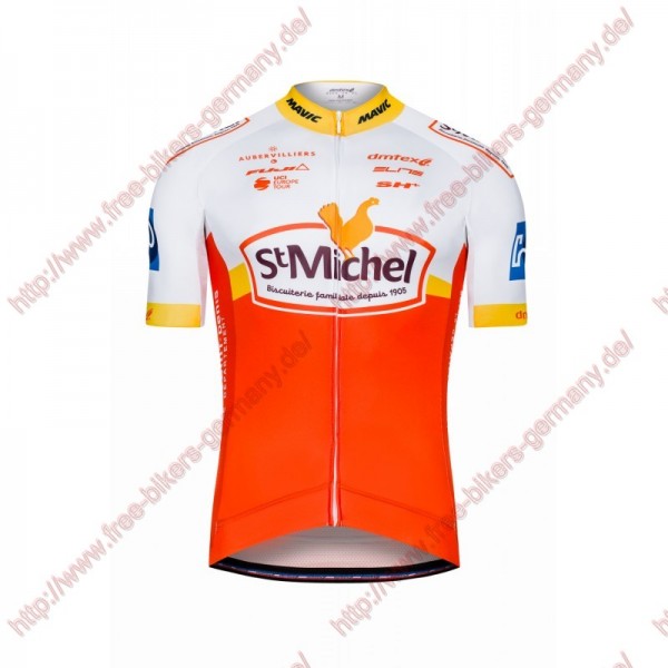 Radsport SAINT MICHEL AUBER 93 Trikot Kurzarm Radtrikot De