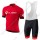 Cube rot Radbekleidung Satz Trikot Kurzarm+Trägerhosen  Radtrikot De