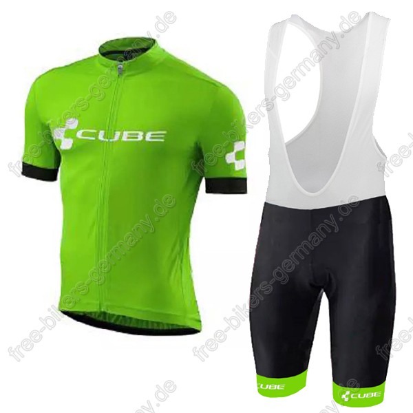 Cube Grün Radbekleidung Satz Trikot Kurzarm+Trägerhosen  Radtrikot De