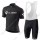 Cube schwarz Radbekleidung Satz Trikot Kurzarm+Trägerhosen  Radtrikot De