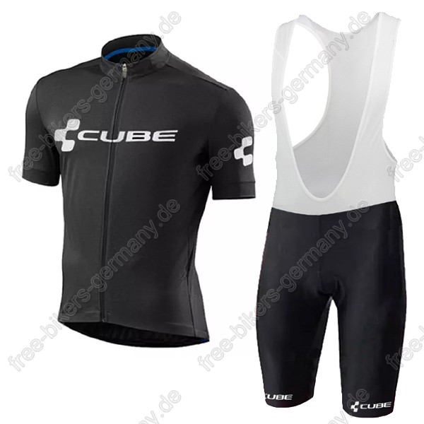 Cube schwarz Radbekleidung Satz Trikot Kurzarm+Trägerhosen  Radtrikot De