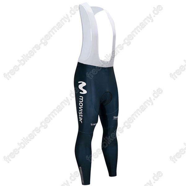 Movistar Team Lange Trägerhosen 2018 Radtrikot De