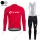 Profiteam 2018 Cube rot winter thermal fleece Fahrradbekleidung Trikot Langarm+Lang Tr Radtrikot De