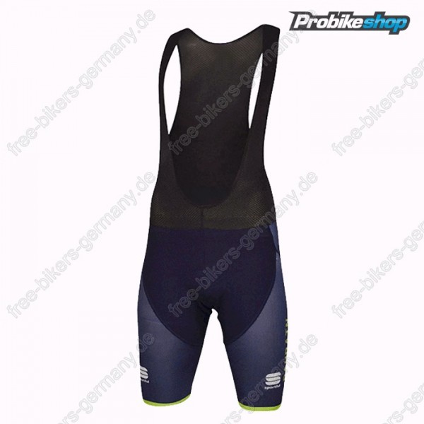 Profiteam 2018 BAHRAIN MERIDA Pro Trägerhosen Sets schwarz Radtrikot De