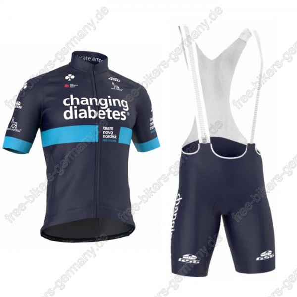 Profiteam 2018 Novo Nordisk Radbekleidung Satz Trikot Kurzarm+Trägerh Radtrikot De