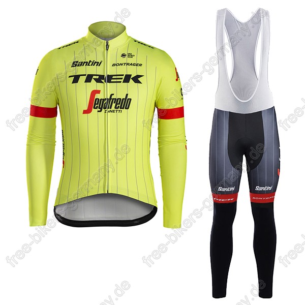 Profiteam 2018 TREK SEGAFREDO Pro gelb Fahrradbekleidung Trikot Langarm+Lang Tr Radtrikot De Profiteam 2018 TREK SEGAFREDO Pro gelb Fahrradbekleidung Trikot Langarm+Lang Tr Radtrikot De