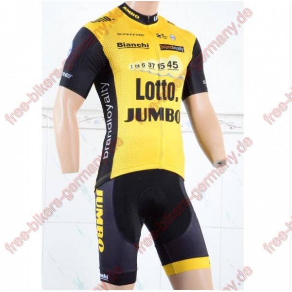 Profiteam 2018 LottoNL-Jumbo Fahrradbekleidung Trikot Kurzarm Radtrikot De Profiteam 2018 LottoNL-Jumbo Fahrradbekleidung Trikot Kurzarm Radtrikot De