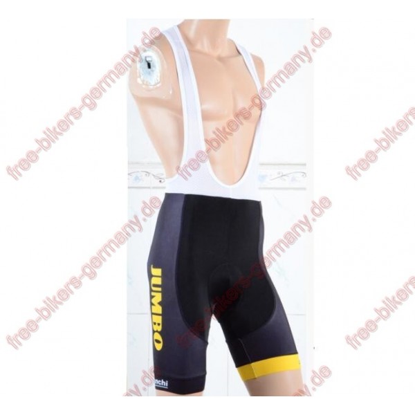 Profiteam 2018 LottoNL-Jumbo Trägerhosen Set Radtrikot De Profiteam 2018 LottoNL-Jumbo Trägerhosen Set Radtrikot De