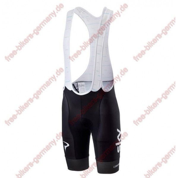 Profiteam 2018 TEAM SKY Trägerhosen Set Radtrikot De