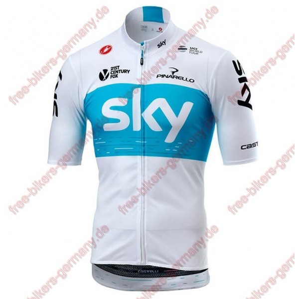 Profiteam 2018 TEAM SKY Weiß Trikot Kurzarm Outlet Radtrikot De