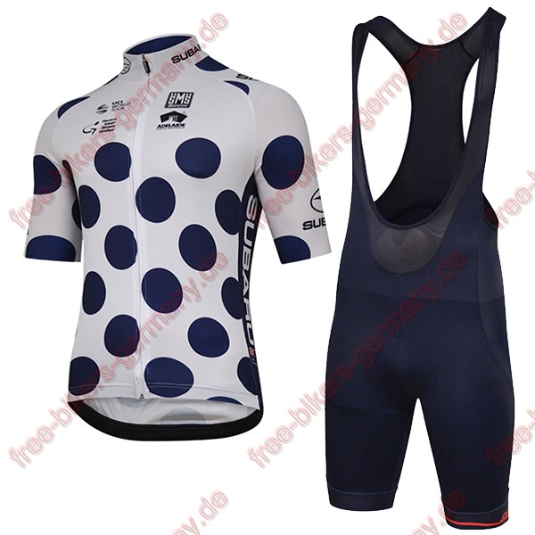 Profiteam 2018 TOUR DOWN UNDER Subaru POIS Radbekleidung Satz Trikot Kurzarm+Trägerh Radtrikot De
