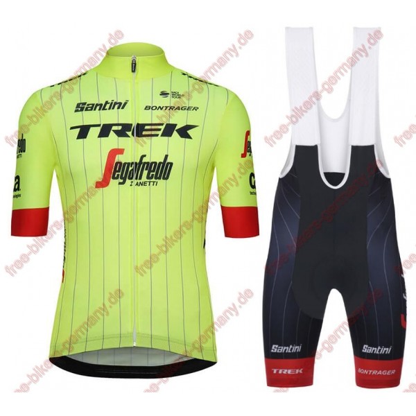 Profiteam 2018 Trek Segafredo fluo gelb Radbekleidung Satz Trikot Kurzarm+Trägerh Radtrikot De