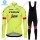 Profiteam 2018 Trek Segafredo thermique fluo gelb Fahrradbekleidung Trikot Langarm+Lang Tr Radtrikot De