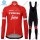 Profiteam 2018 Trek Segafredo rot thermique Fahrradbekleidung Trikot Langarm+Lang Tr Radtrikot De