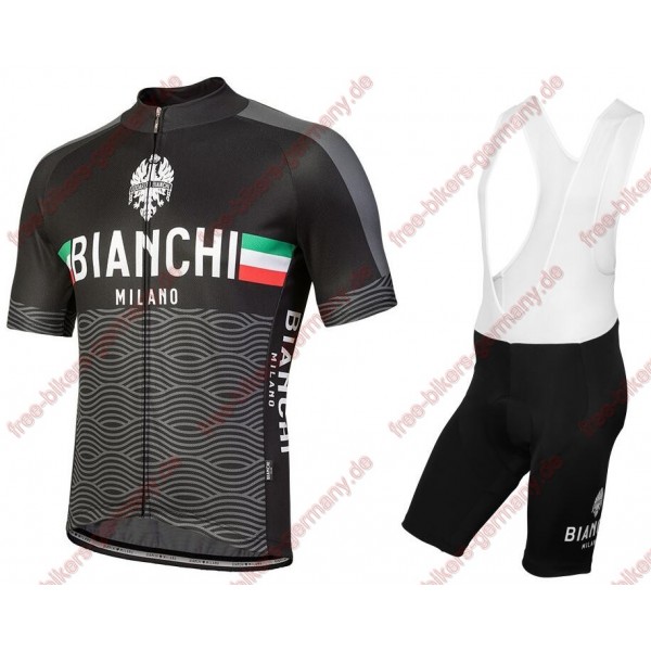 Profiteam 2018 Bianchi Milano Attone schwarz Radbekleidung Satz Trikot Kurzarm+Trägerhosen Sets Radtrikot De Profiteam 2018 Bianchi Milano Attone schwarz Radbekleidung Satz Trikot Kurzarm+Trägerhosen Sets Radtrikot De