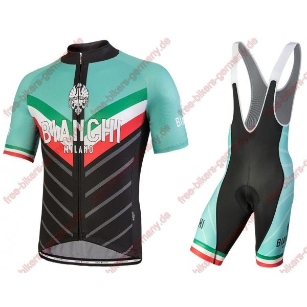 Profiteam 2018 Bianchi Milano Tiera Blau schwarz Radbekleidung Satz Trikot Kurzarm+Trägerhosen Sets Radtrikot De Profiteam 2018 Bianchi Milano Tiera Blau schwarz Radbekleidung Satz Trikot Kurzarm+Trägerhosen Sets Radtrikot De